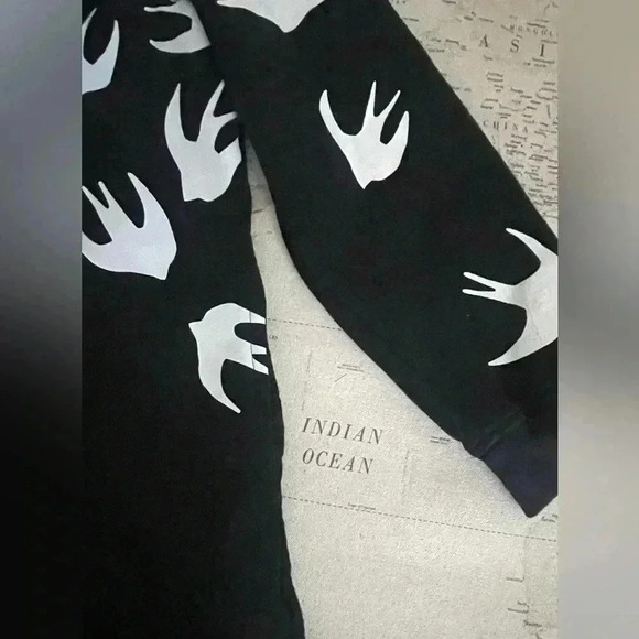MCQ Alexander McQueen Swallow Sweatshirt Dress Small - Picture 8 of 14